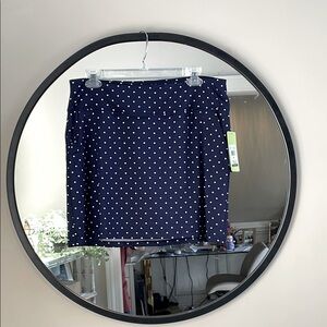 Navy & white Polka Dot Golf or Tennis Skirt